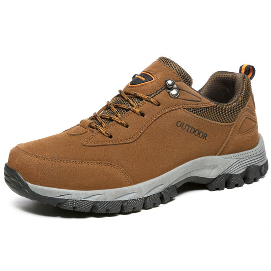 Men's Orthopedic Outdoor Work Boots - Built-In Arch Support; Waterproof Leather Upper; Wide Toe; Non-Slip; Ankle Support; Scratch&Smash&Puncture Resistant; Perfect For Hiking, Travel, Walk and Work.