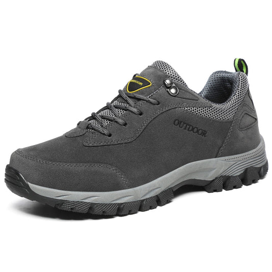 Men's Orthopedic Outdoor Work Boots - Built-In Arch Support; Waterproof Leather Upper; Wide Toe; Non-Slip; Ankle Support; Scratch&Smash&Puncture Resistant; Perfect For Hiking, Travel, Walk and Work.