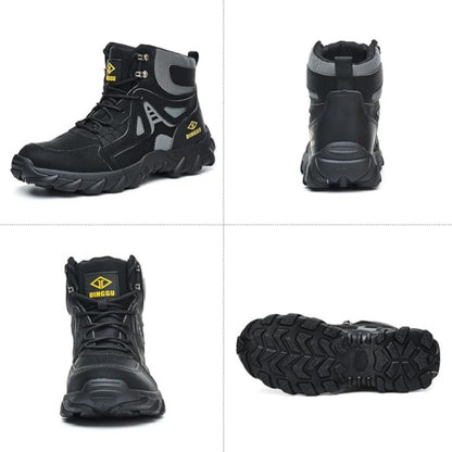Men’s Steel Toe Orthotic Work Boots – Puncture-Resistant, Waterproof, Non-Slip, All-Day Comfort