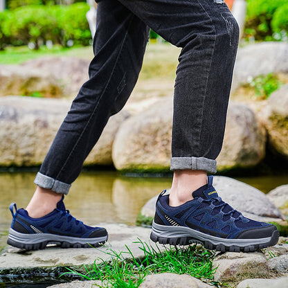 (🎁#7 Best Seller) Men’s Athletic Work Shoes – Arch Support, Wide Toe Box, Breathable, Lightweight, Non-Slip, Built for Hiking & Outdoor Use