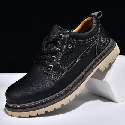 Men’s Durable Orthopedic  Leather Hiking Shoes – Waterproof, Slip-Resistant, Arch Support, Comfortable for All-Day Wear