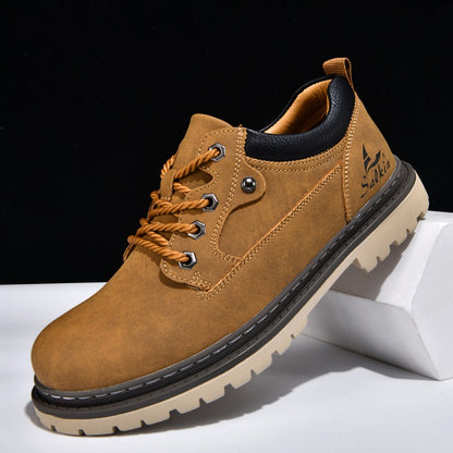 Men’s Durable Orthopedic  Leather Hiking Shoes – Waterproof, Slip-Resistant, Arch Support, Comfortable for All-Day Wear