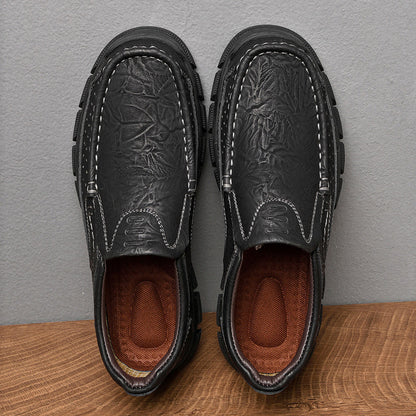 ⏰Limited-Time 70% OFF –Men’s Slip-On Leather Loafers – Comfortable All-Day Walking Shoes with Arch Support, Non-Slip, Perfect for Work & Casual
