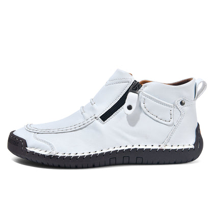 ⏰Limited Time Sale 70% OFF– Men’s Handmade Leather Driving Boots | Wide Toe, Arch Support, Waterproof, Pressure Relief, Non-Slip Comfort for Everyday & Travel