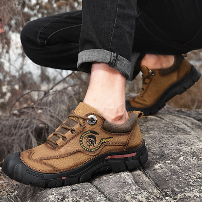 ⏰Limited-Time 70% OFF – Men’s Safety Toe Leather Work Shoes – Wide Toe, Waterproof, Slip-Resistant& All-Day Comfort