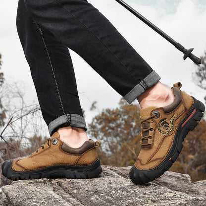 ⏰Limited-Time 70% OFF – Men’s Safety Toe Leather Work Shoes – Wide Toe, Waterproof, Slip-Resistant& All-Day Comfort