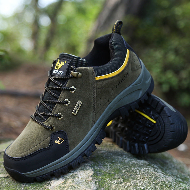 Men’s Steel Toe Hiking Work Shoes – Puncture-Resistant, Lightweight, Slip-Resistant & Durable for Outdoor Work