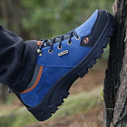 Men’s Steel Toe Hiking Work Shoes – Puncture-Resistant, Lightweight, Slip-Resistant & Durable for Outdoor Work