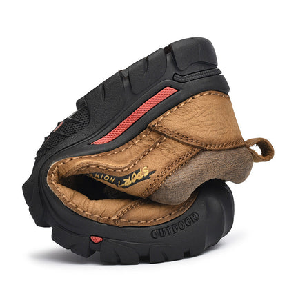 ⏰Limited-Time 70% OFF – Men’s Safety Toe Leather Work Shoes – Wide Toe, Waterproof, Slip-Resistant& All-Day Comfort