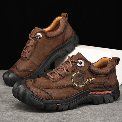 ⏰Limited-Time 70% OFF – Men’s Safety Toe Leather Work Shoes – Wide Toe, Waterproof, Slip-Resistant& All-Day Comfort