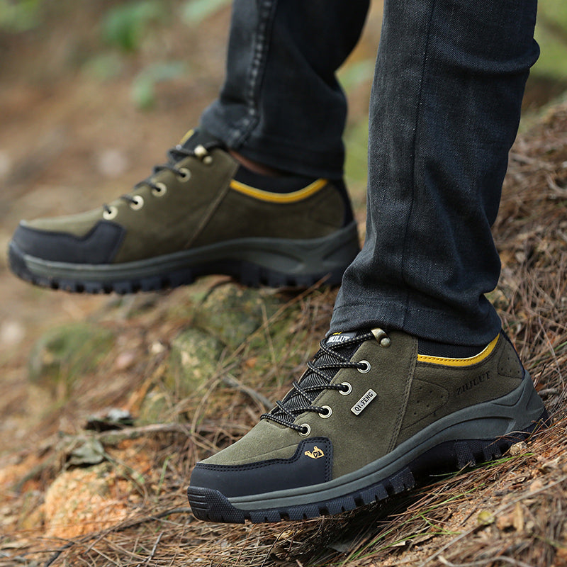 Men’s Steel Toe Hiking Work Shoes – Puncture-Resistant, Lightweight, Slip-Resistant & Durable for Outdoor Work