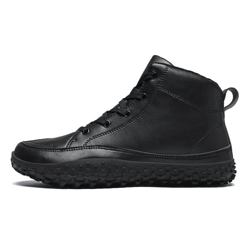 ⏰Limited-Time 70% OFF –Men's Barefoot Orthopedic Hiking Boots – Comfortable Leather, Arch Support, Non-Slip, Lace-Up Combat Boots for Work & Outdoors
