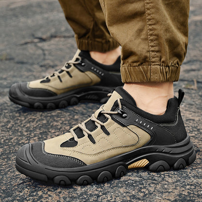 ⏰Limited-Time 70% OFF –Men's Orthopedic Outdoor Anti-Puncture Hiking Shoes–Arch Support, Non-Slip,Waterproof Anti-Sprain