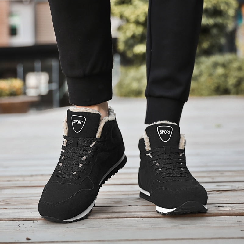 Men’s Warm Waterproof Orthotic Winter Boots, Arch Support, Non-Slip Sole, Lightweight Insulated Boots for All-Day Wear