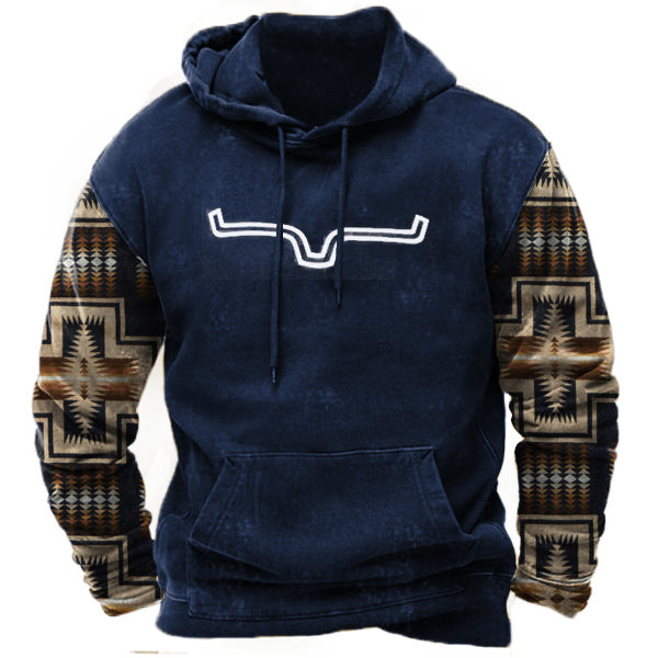 Men's Aztec Cowboy Hoodie